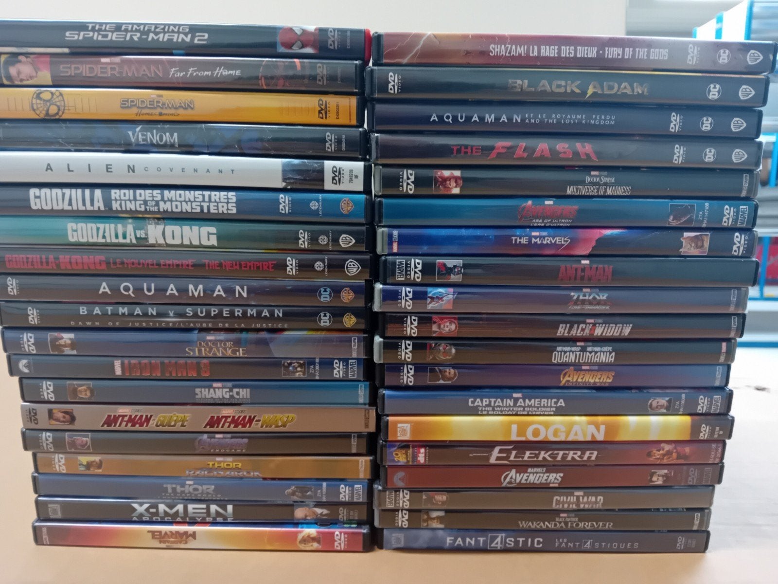 Grote collectie dvd's: Marvel, DC, Spider-Man, Godzilla, Ophalen, Nederlands, Breedbeeld, Vanaf 12 jaar