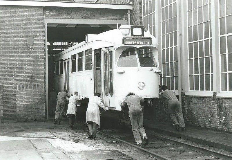Vervoer-Beroepen-Foto-J-185   Tram-    Repro, Verzenden, Foto, Nieuw, Voor 1940