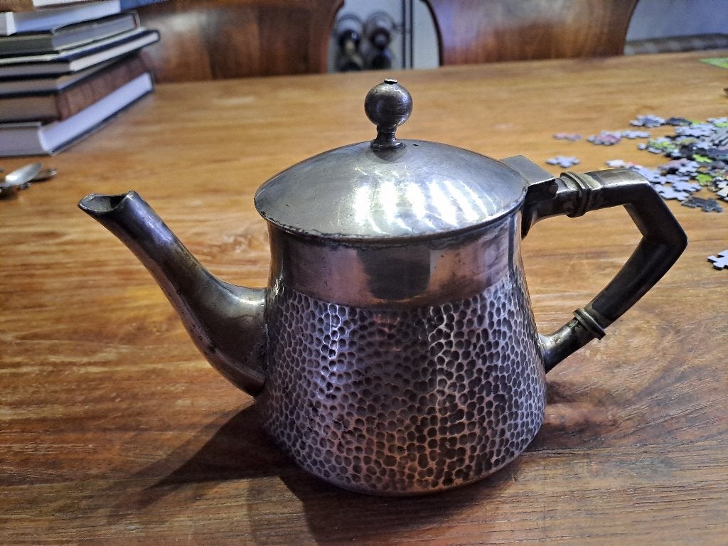 Antieke verzilverde theepot van Tuschinski. Hollandia Plate, Ophalen of Verzenden