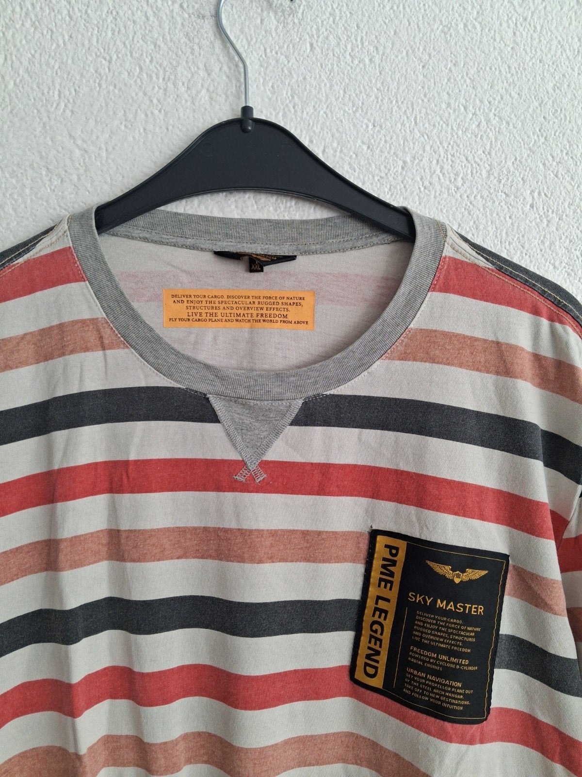 PME Legend Sky Master gestreept T-shirt XXL, Meerkleurig, Overige maten, Ophalen of Verzenden, Zo goed als nieuw