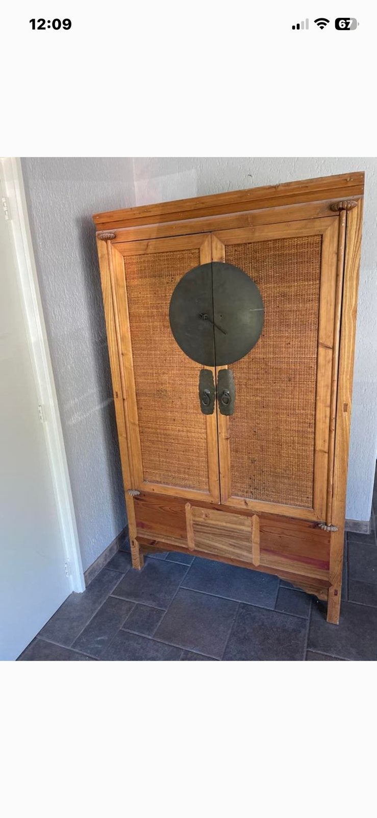 Chinese bruiskast grenen, Antiek en Kunst, Ophalen