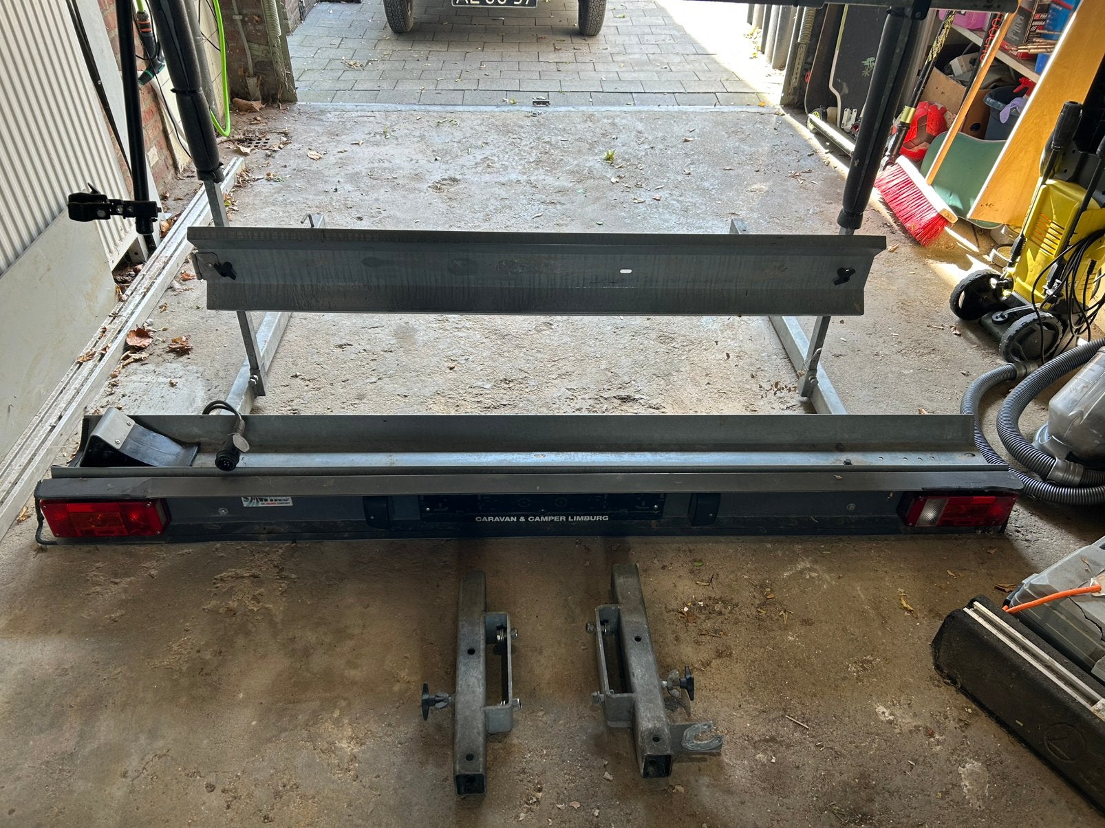Solide motordrager, scooterdrager, Caravans en Kamperen, Ophalen, Gebruikt