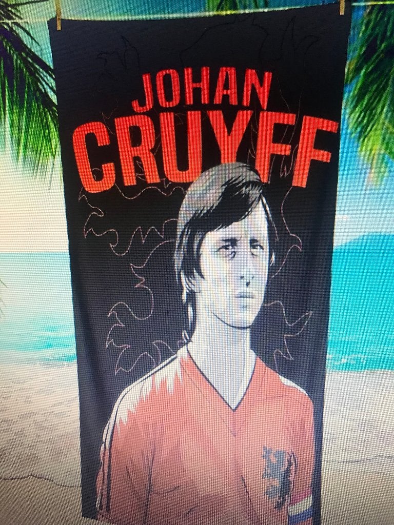 Uniek J. CRUYFF Badlaken + Draag-/rugtas 2-in-1 opvouwbaar, Verzenden, Nieuw, Overige binnenlandse clubs, Overige typen