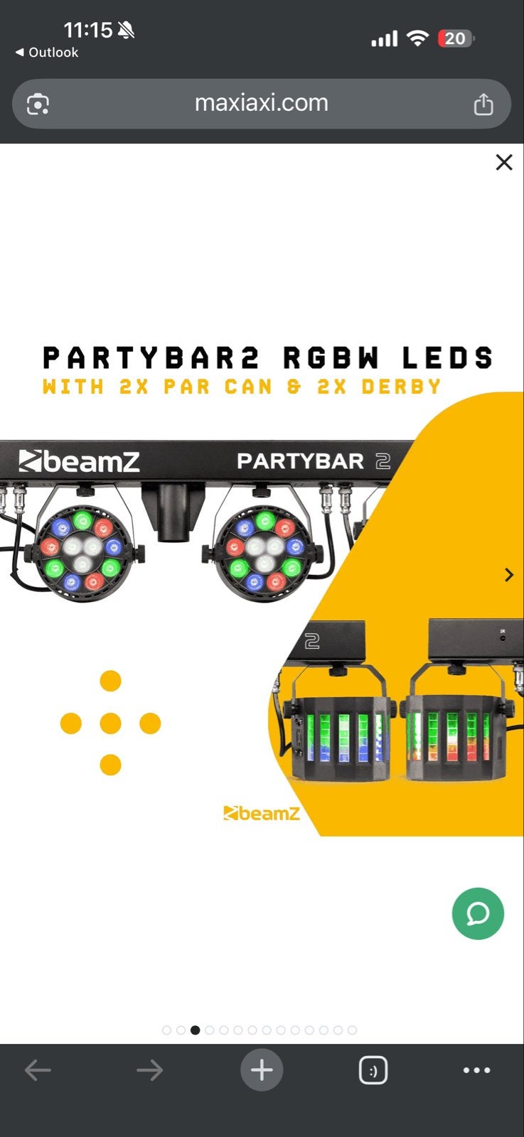 2 STUKS BeamZ Partybar 2 RGBW LED's met lichtstatief, Ophalen, Nieuw, Licht, Kleur