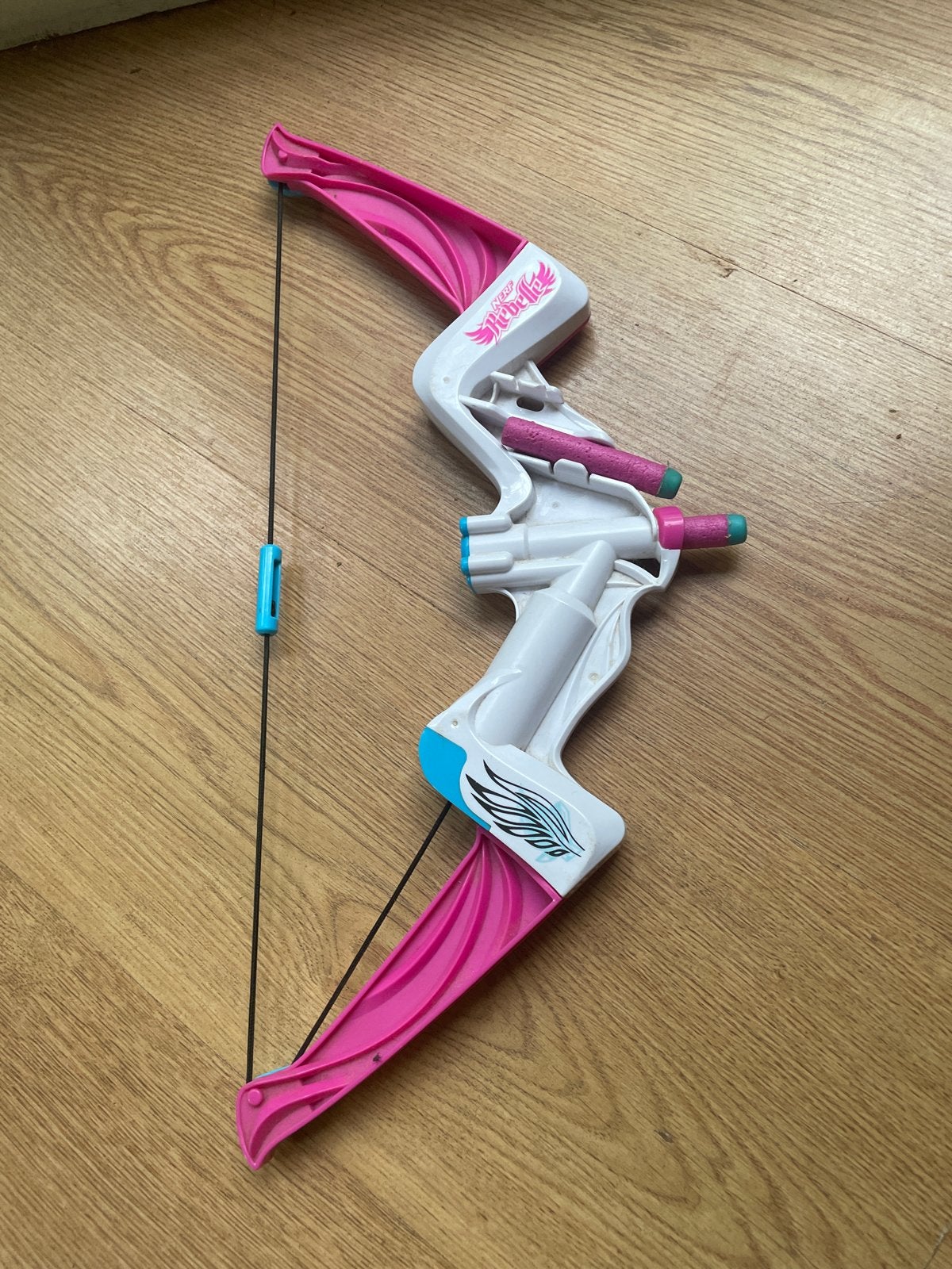 Nerf Rebelle boog met pijlen - Roze en Wit, Ophalen, Gebruikt