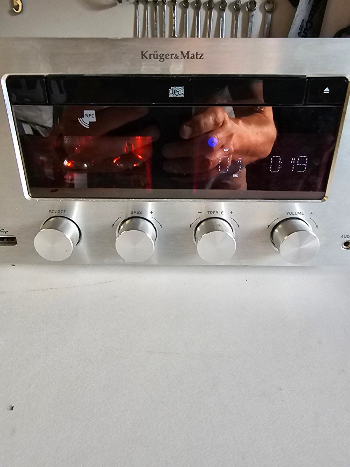 Kruger & Matz KM1598 Audioset met Bluetooth en CD-speler, Overige merken, Gebruikt, Microset, Ophalen of Verzenden
