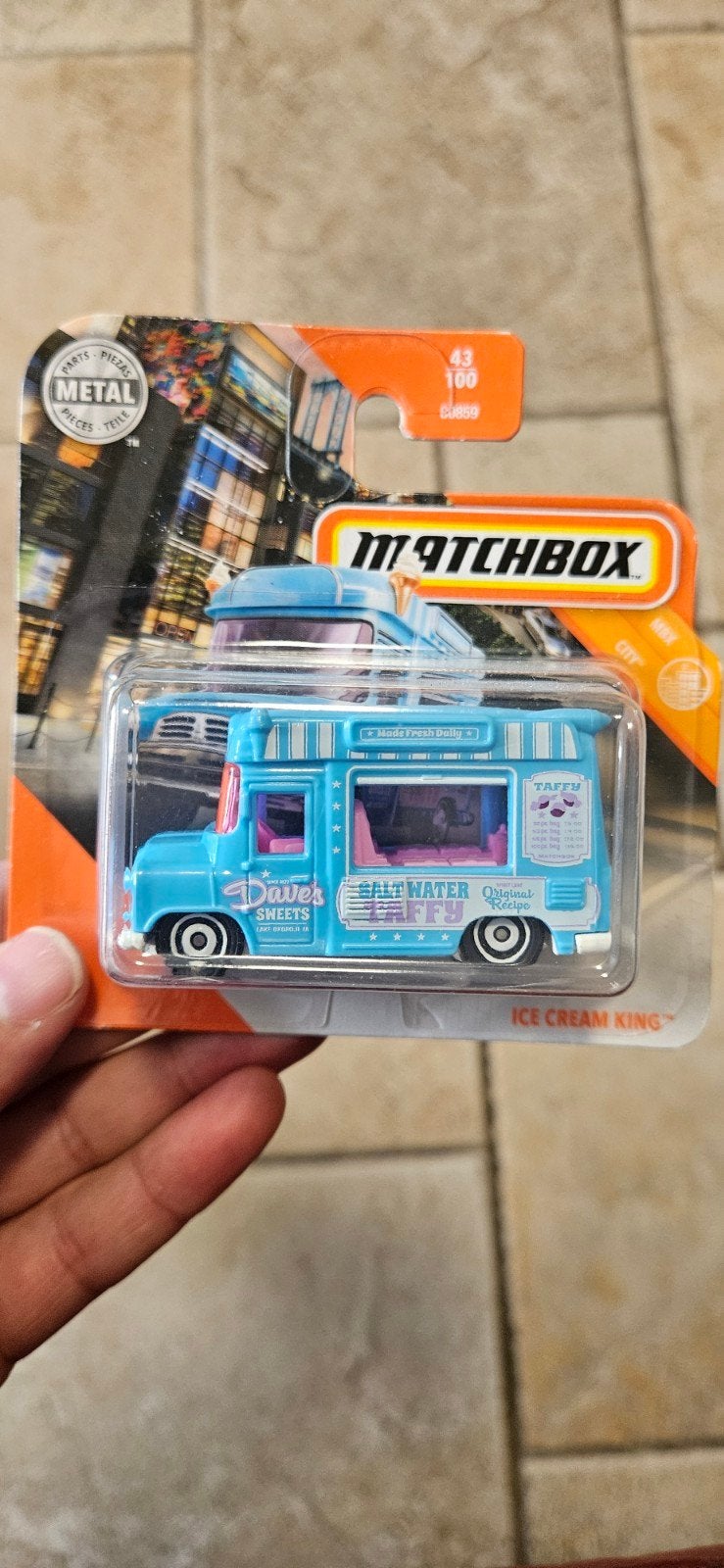 Matchbox Ice Cream King 43/100, Ophalen of Verzenden, Zo goed als nieuw, Bus of Vrachtwagen