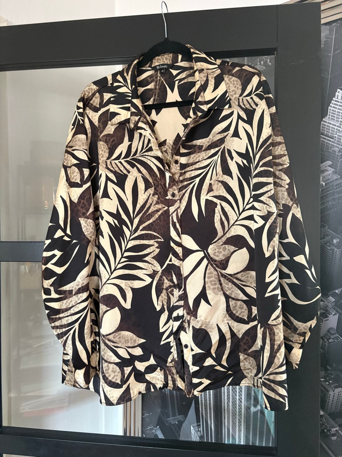 MSmode Blouse, maat 48, Ophalen of Verzenden, Zo goed als nieuw, Bruin, Blouse of Tuniek