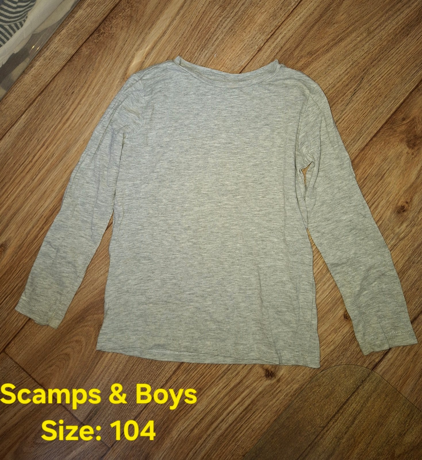 Scamps & Boys grijs shirt maat 104, Gebruikt, Shirt of Longsleeve, Jongen, Scamps & Boys