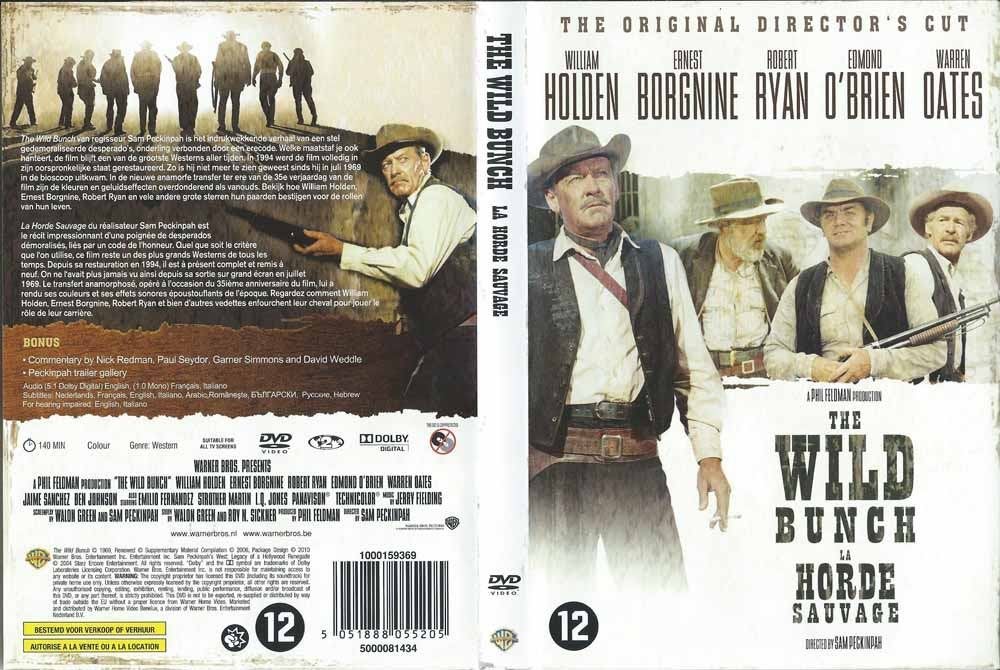 The Wild Bunch 1969 DVD met William Holden, Ernest Borgnine,, Alle leeftijden, Ophalen of Verzenden, Zo goed als nieuw, Actie en Avontuur