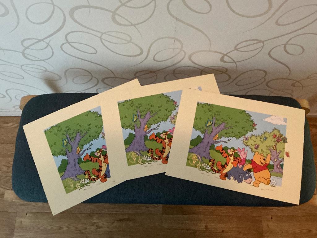 Winnie de Poeh en vrienden 3 x posters (alleen ophalen), Ophalen, Winnie de Poeh of vrienden, Zo goed als nieuw, Plaatje of Poster