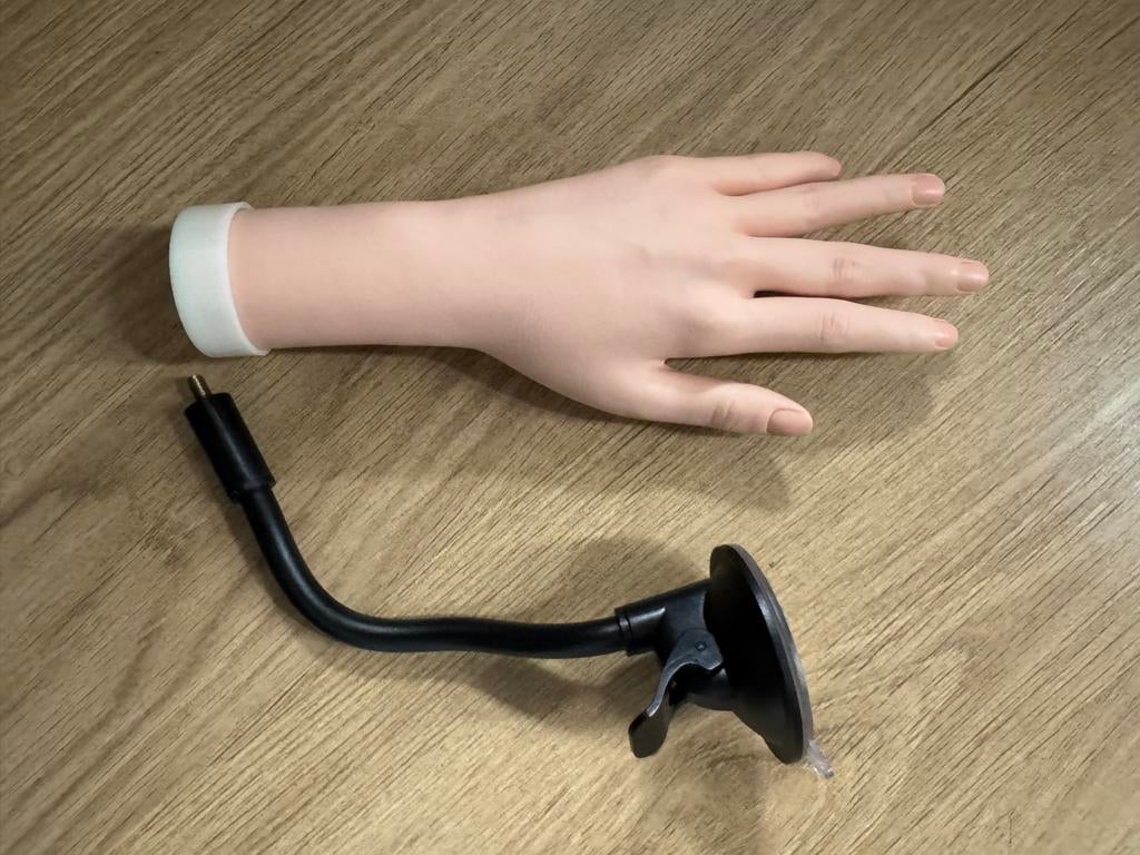 Oefenhand voor nagellak met standaard, Verzenden, Beige, Nieuw, Handen en Nagels
