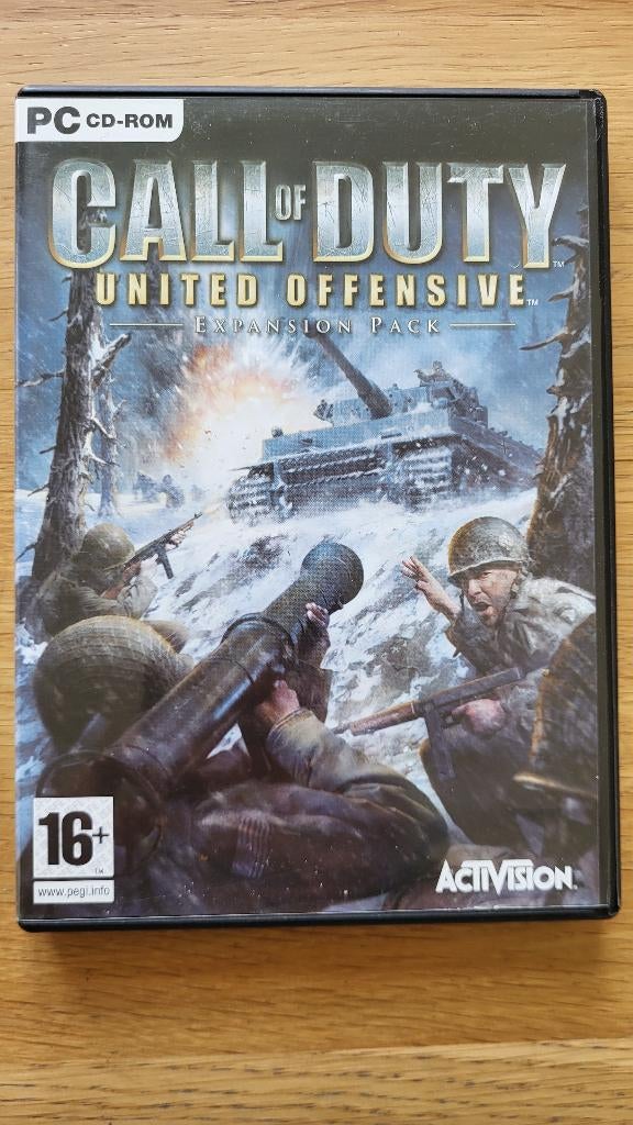 Call of Duty United Offense PC CD-ROM, Spelcomputers en Games, Games | Pc, Zo goed als nieuw, Shooter, 3 spelers of meer, Vanaf 3 jaar