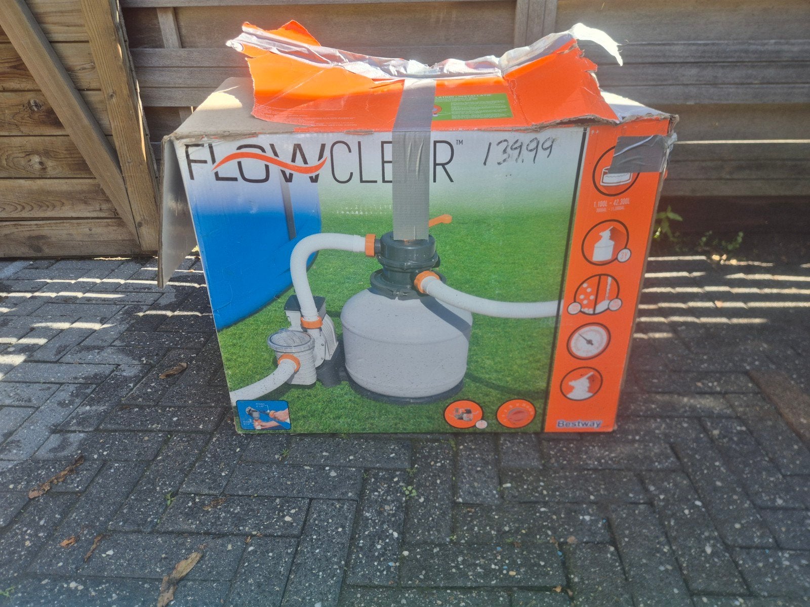 Bestway Flowclear zwembadpomp, Tuin en Terras, Ophalen, Zo goed als nieuw, Zwembadpomp