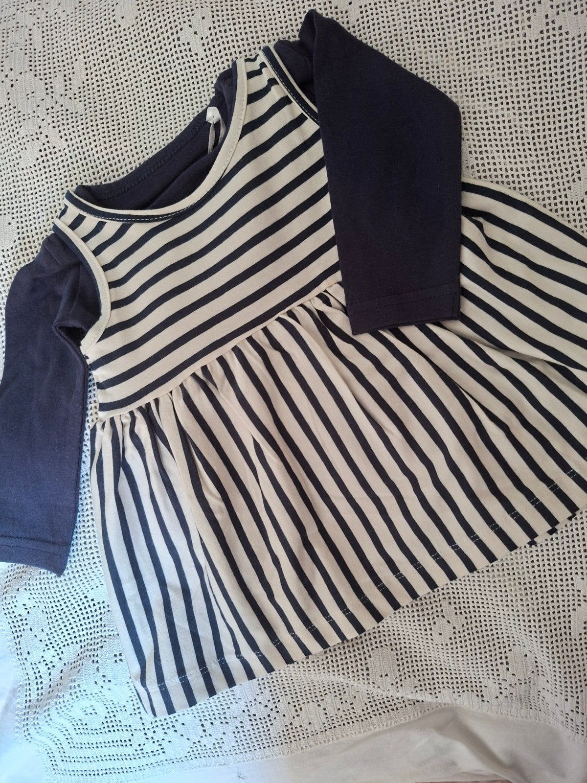 Hema zomer meisjes jurkje +t-jirt met lange mouw Dirkje ❤, Kinderen en Baby's, Babykleding | Maat 80, Ophalen of Verzenden, Zo goed als nieuw
