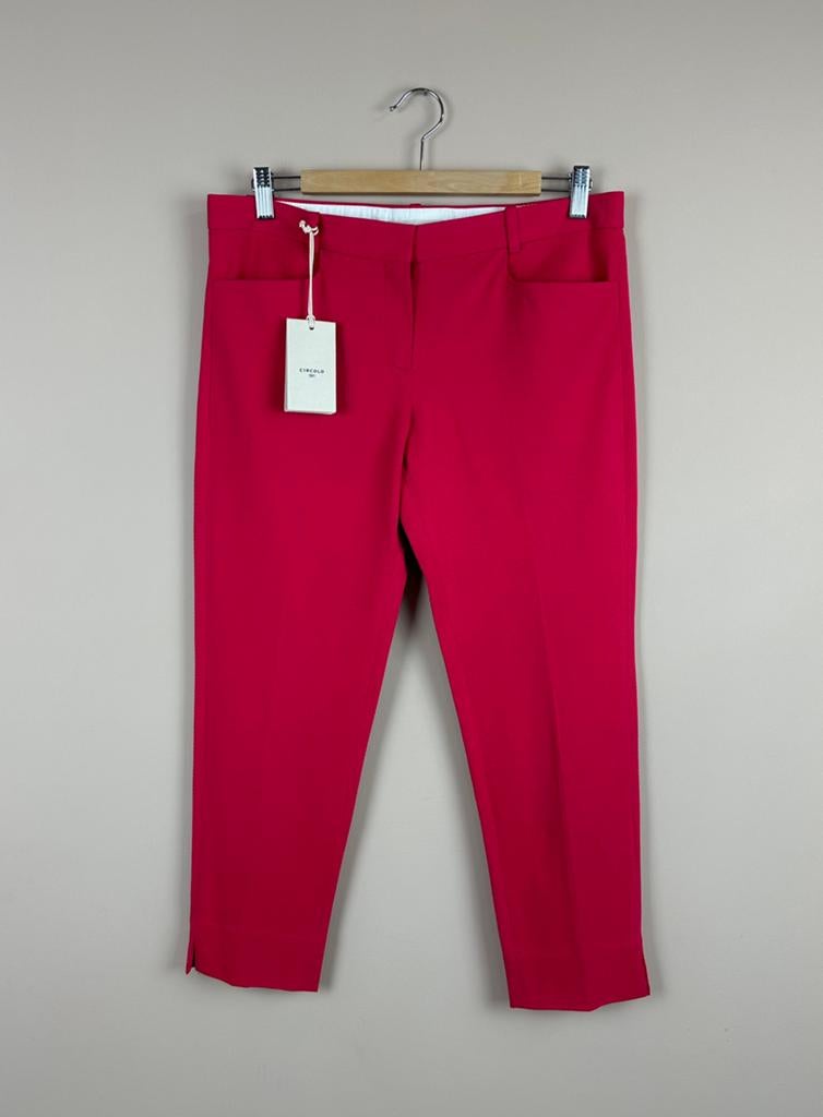 CIRCOLO 1901 Nieuw Broek Pants Trousers Pink Raspberry 44/M, Kleding | Dames, Maat 38/40 (M), Nieuw, Ophalen of Verzenden, Roze