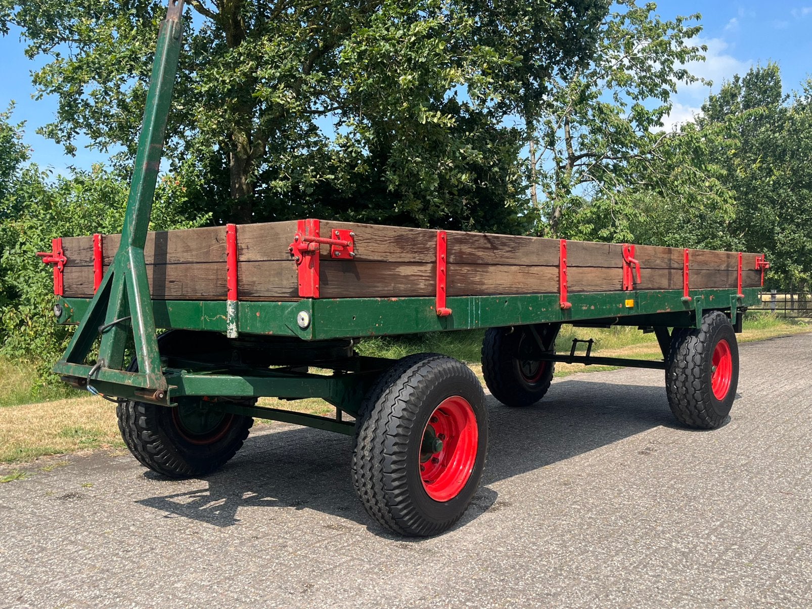 Degelijke landbouw wagen - platte wagen, Ophalen