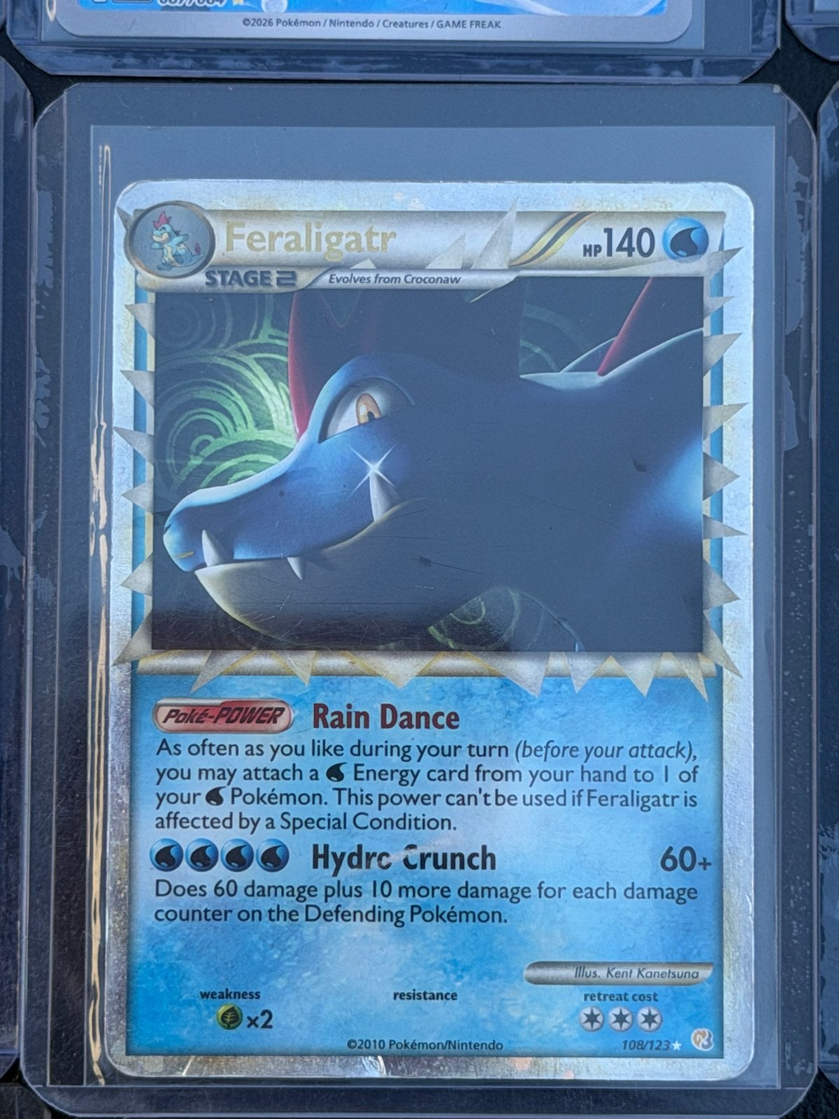 Feraligatr Pokémon kaart 108/123 HP140, Ophalen of Verzenden, Gebruikt, Losse kaart