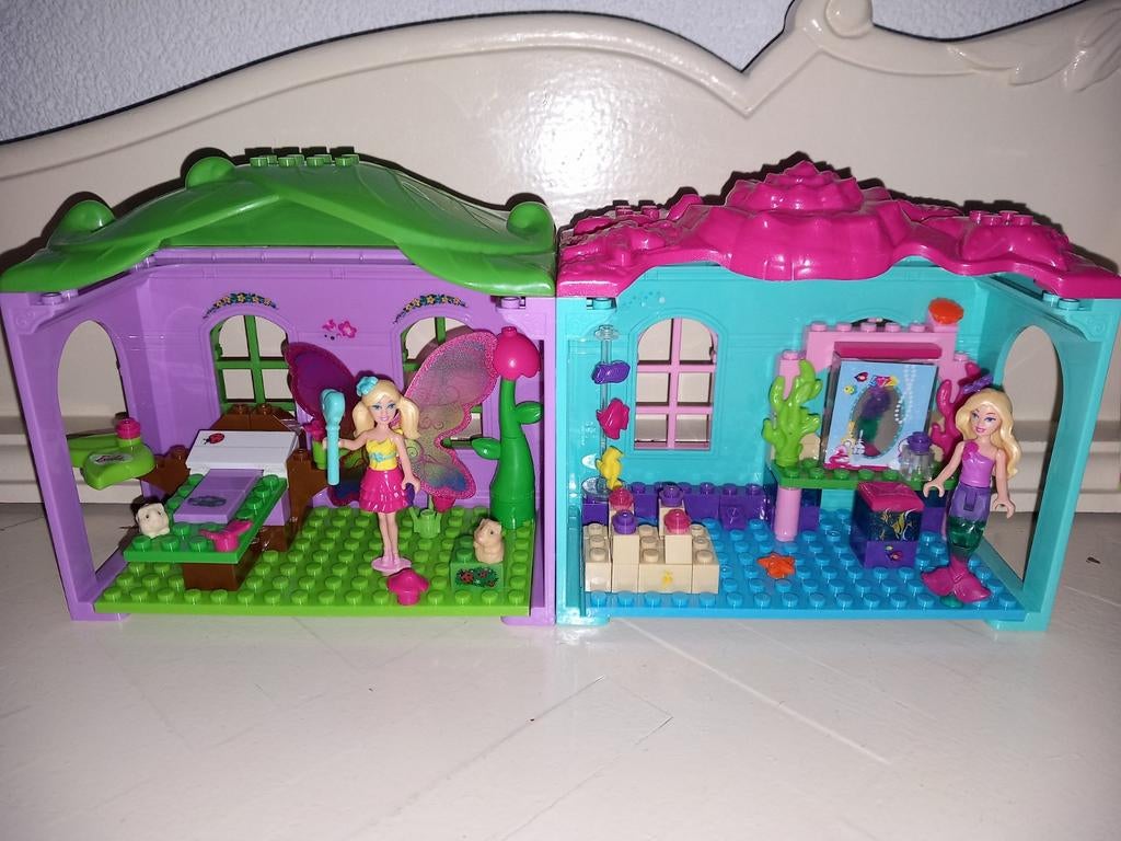 Mega Bloks Barbie speelsets met poppen, Ophalen of Verzenden, Zo goed als nieuw, Megabloks