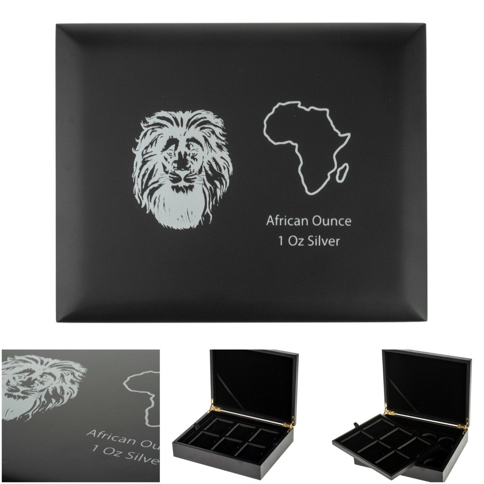Rwanda Afrika verzamelbox voor 1 oz zilveren munten, Ophalen of Verzenden, Zilver