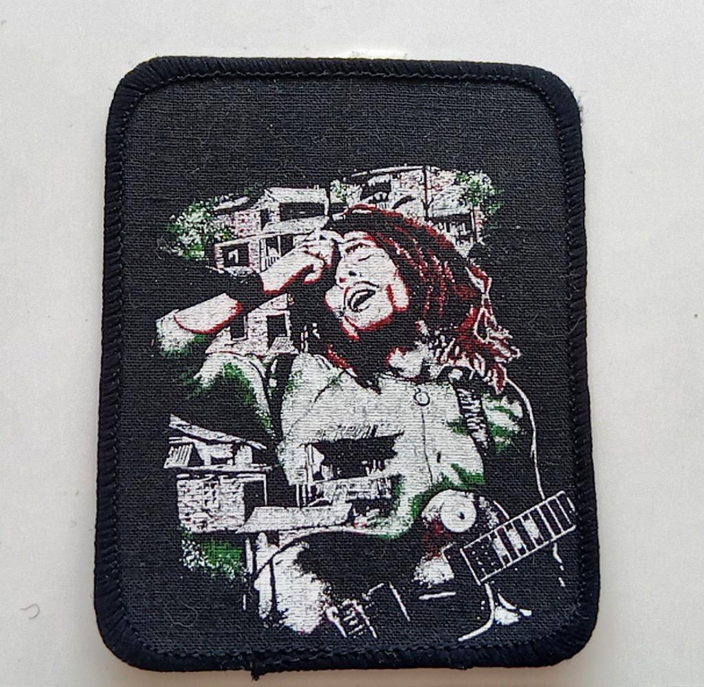 Bob Marley zeer mooie  nieuwe vintage 80's patch m109 reggae, Verzenden, Nieuw, Kleding