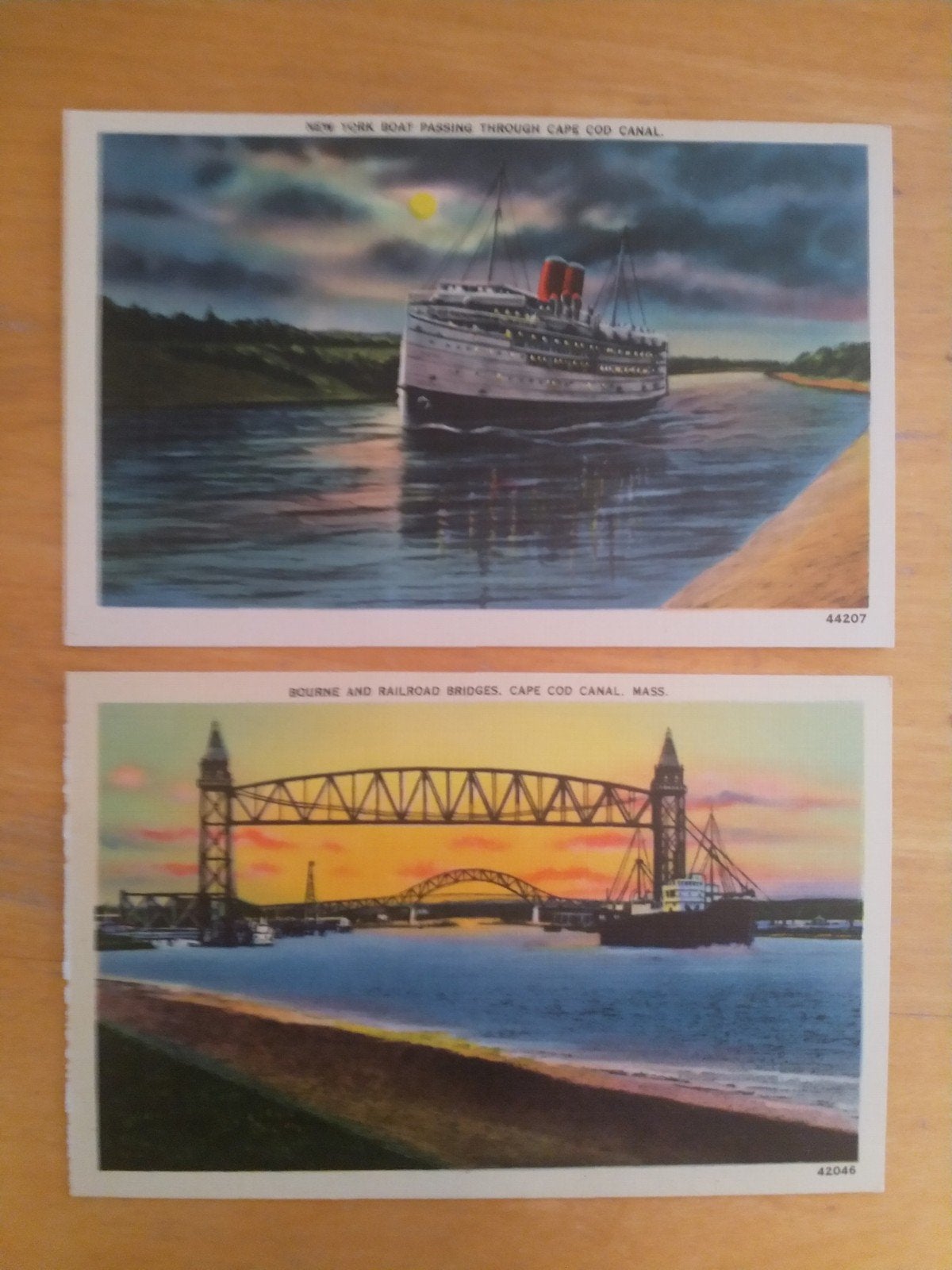 Cape cod canal ansichtkaarten, Ophalen of Verzenden, Kaart, Foto of Prent