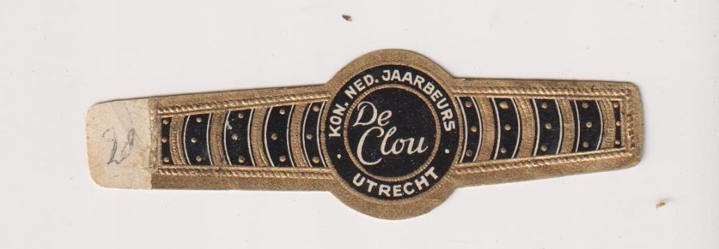 sigarenbanden - UTRECHT -  DE CLOU, Ophalen of Verzenden, Zo goed als nieuw, Sigarenbandjes