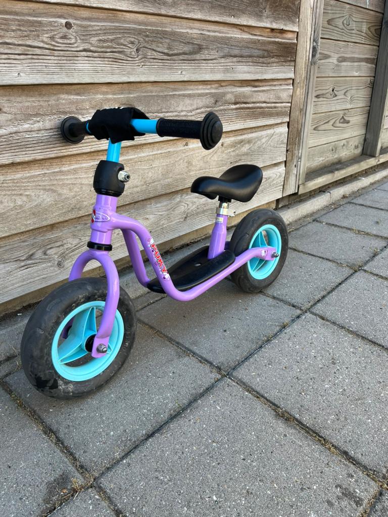 Paarse loopfiets Puky, Ophalen, Gebruikt, Loopfiets