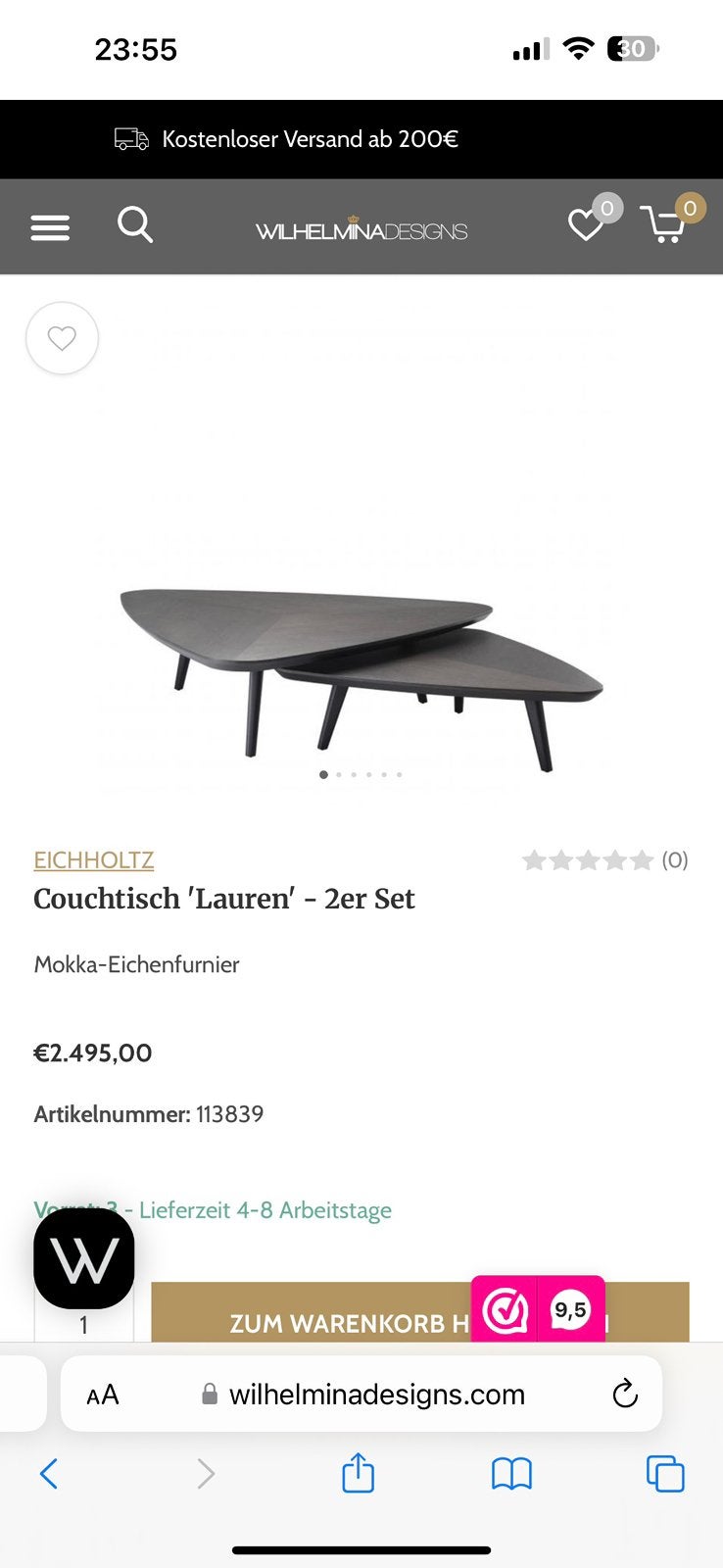Eichholtz Lauren salontafels - diverse afmetingen, Ophalen, Overige materialen, Gebruikt, 100 tot 150 cm