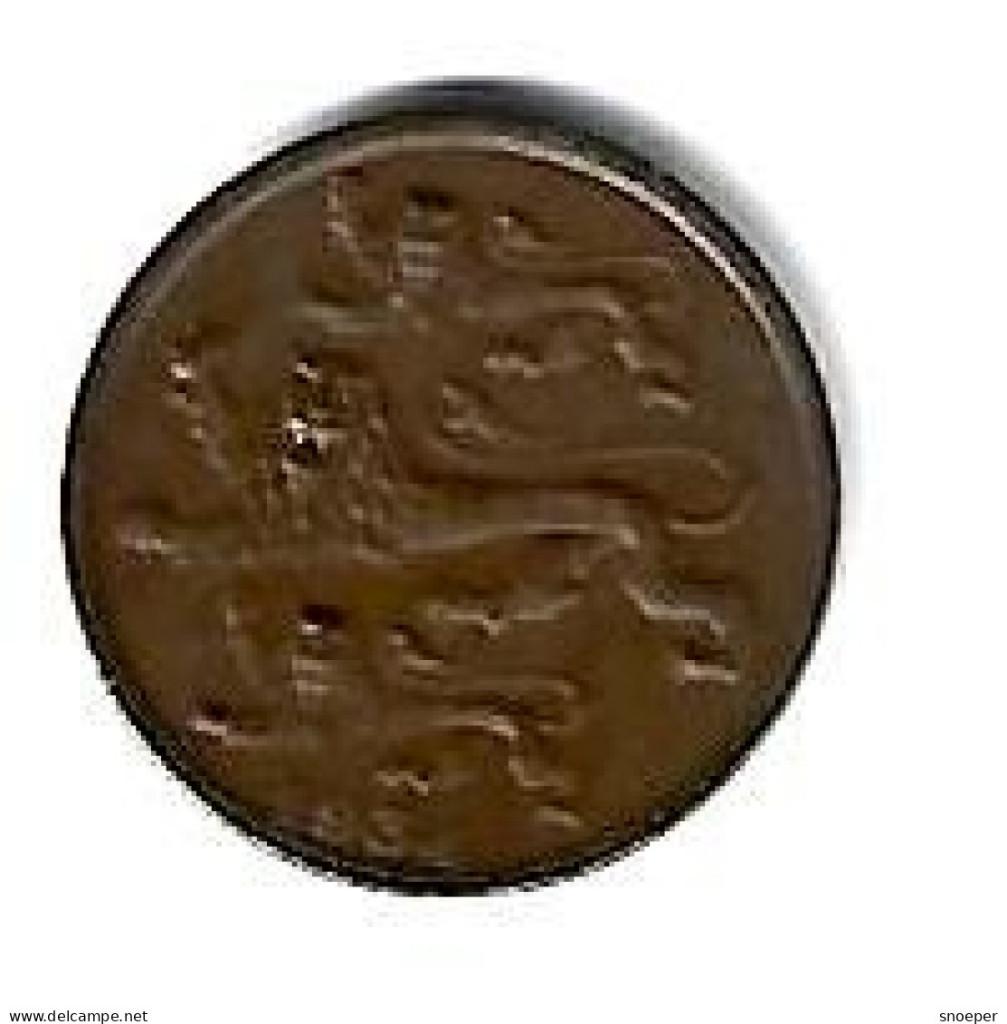 Estonia 2 senti 1934 km15 xf+, Verzenden, Overige landen, Losse munt