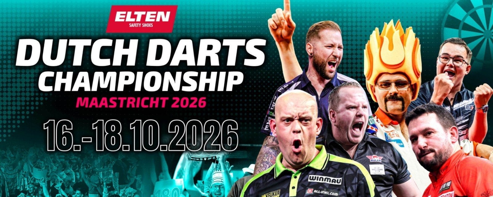 2 Kaarten za 17-10/ 19:00 Dutch Darts Championshio Vak B rij, Twee personen