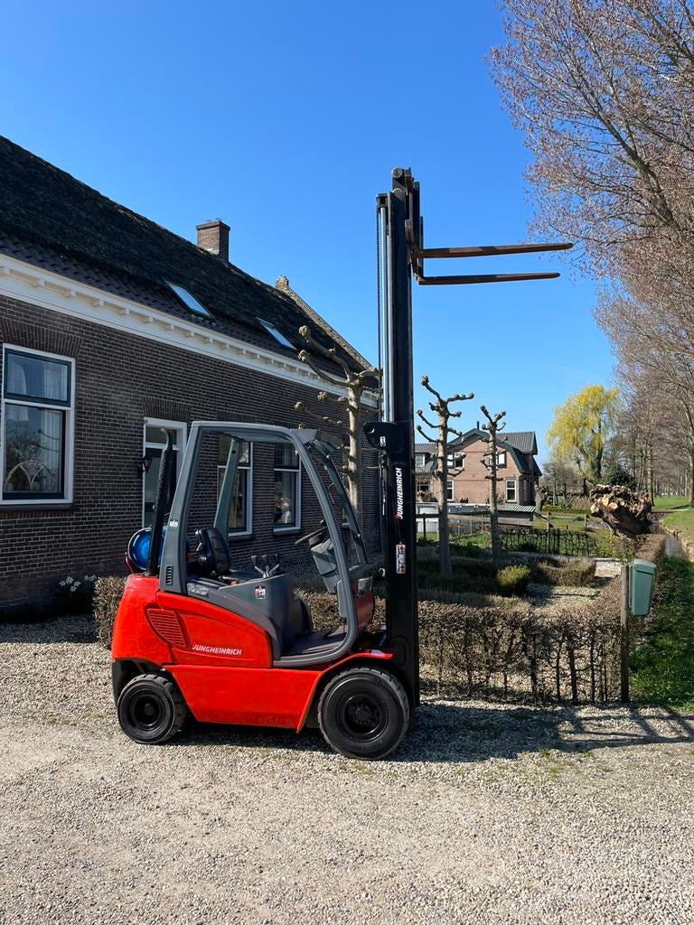 Jungheinrich dfg15 lpg 2delig doorkijkmast 3e functie ✅, 2000 tot 3000 kg, Ophalen of Verzenden, LPG, Heftruck