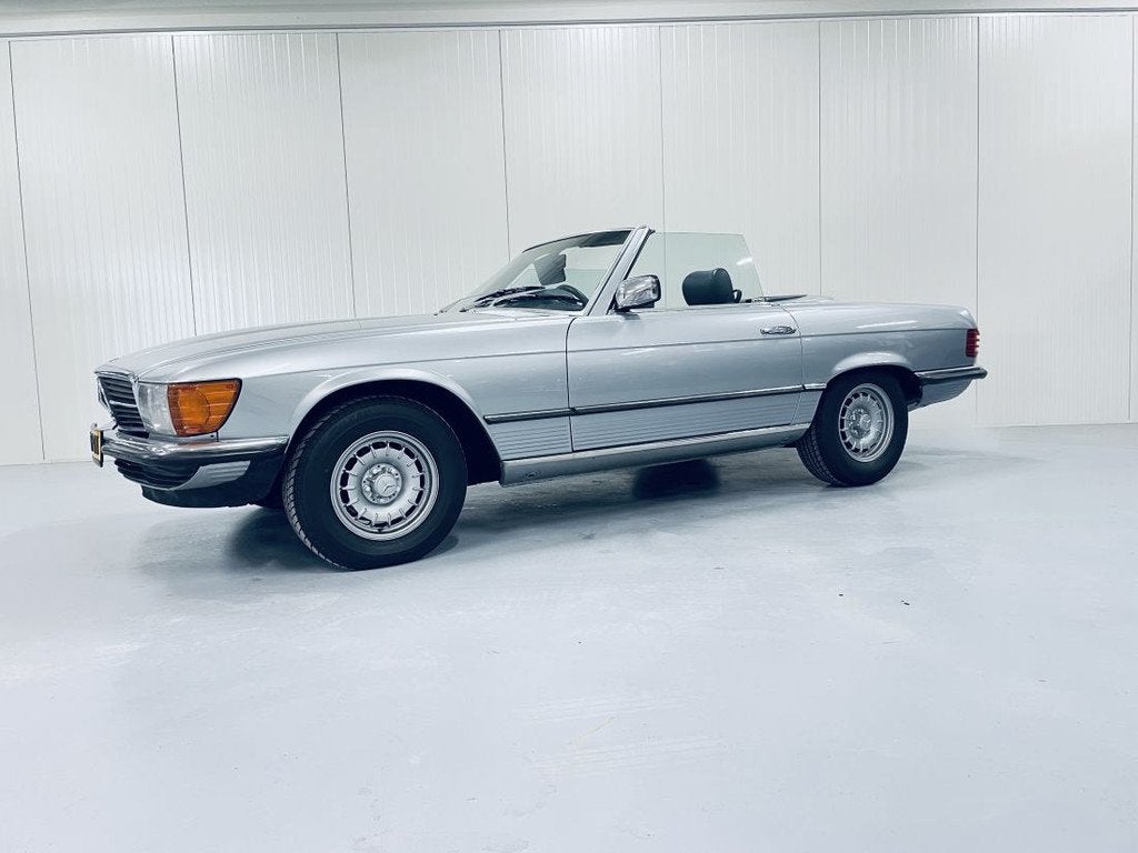 Mercedes-Benz SL-klasse - 380 SL, Auto's, Open dak, Cabriolet, Blauw, Mercedes-Benz