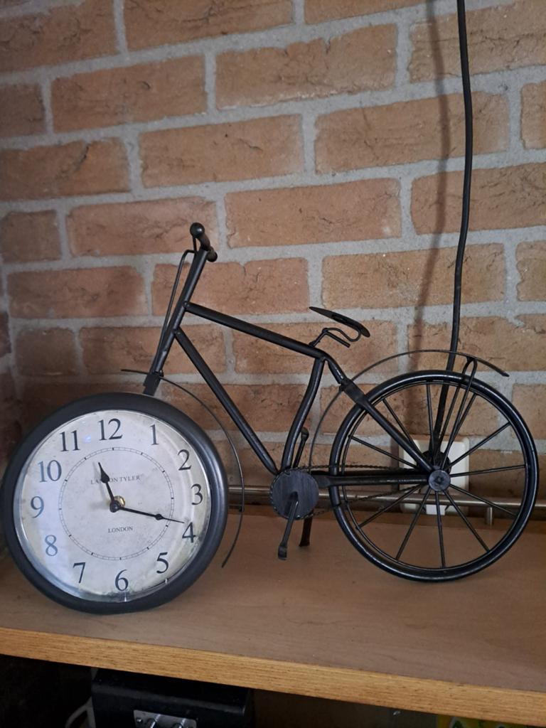 Fiets met klok, Huis en Inrichting, Ophalen of Verzenden, Wandklok
