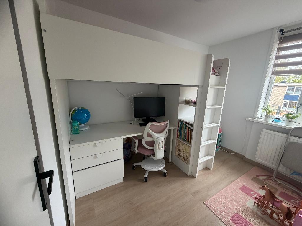 SMÅSTAD Hoogslaper, Kinderen en Baby's, Kinderkamer | Stapelbedden en Hoogslapers, Ophalen, Gebruikt, Hoogslaper