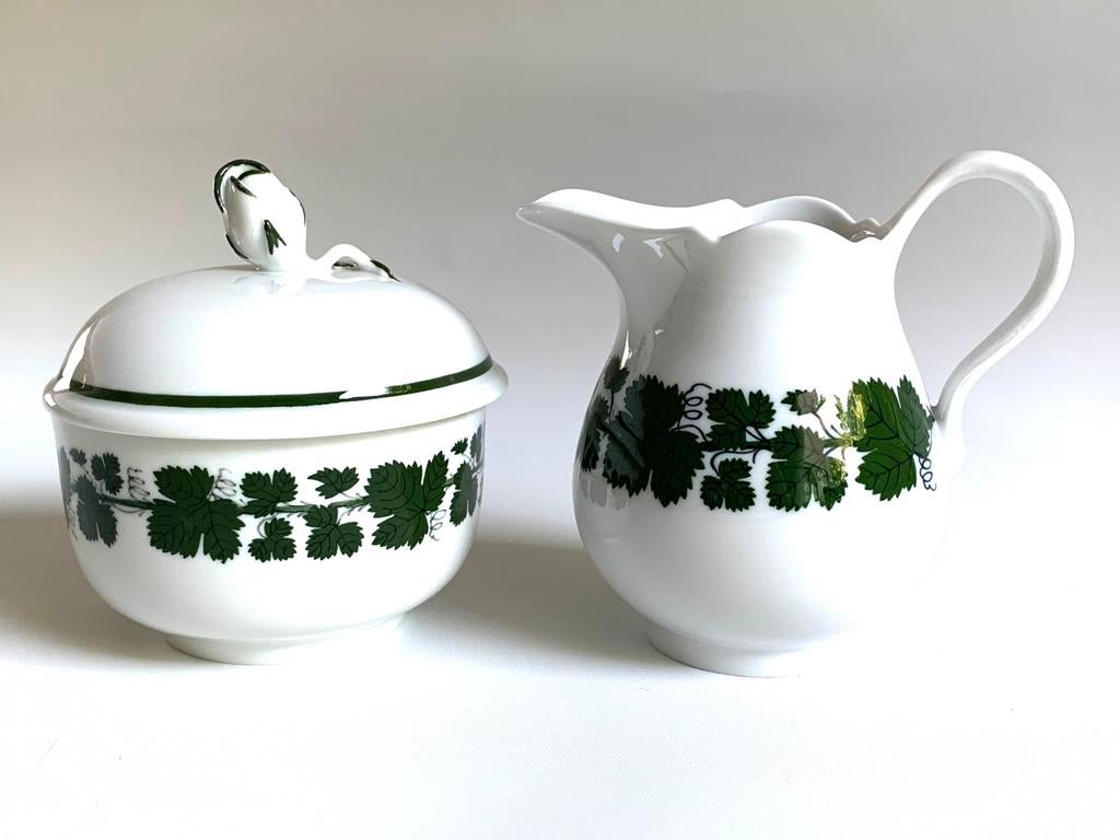 Meissen Weinlaub melkkan en suikerpot, Overige typen, Nieuw, Ophalen of Verzenden, Overige stijlen