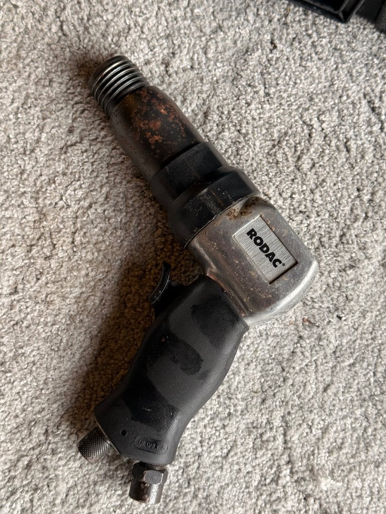 Rodac RC2750R pneumatische beitelhamer + 5 beitels, Ophalen of Verzenden, Gebruikt, Beitel, Overige merken