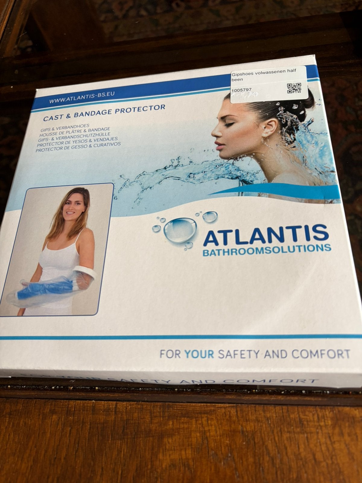 Gipshoes voor onder de douche, onderbeen en voet, Ophalen, Zo goed als nieuw