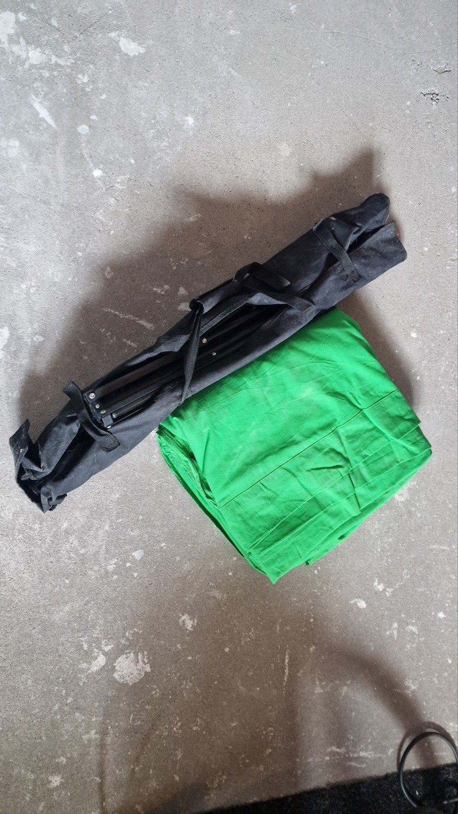 Green Screen doek met opgangsysteem, Ophalen of Verzenden, Gebruikt, Inclusief draagtas, Achtergrond