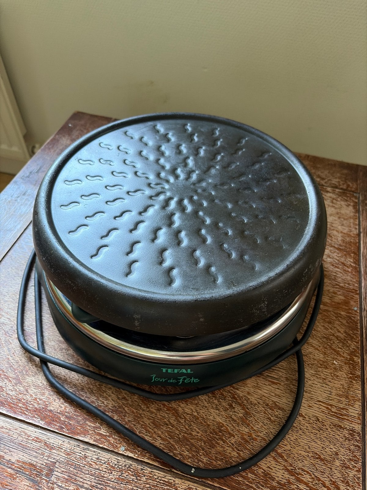 Tefal Gourmet Raclette Grill - 5 pannetjes, originele doos, Ophalen, Gebruikt, Minder dan 4 personen