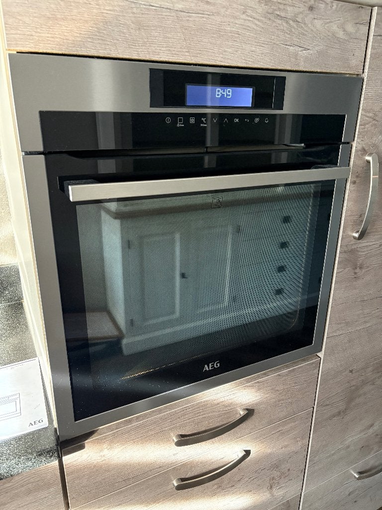 AEG inbouw heteluchtoven 60 cm pyrolyse reiniging, Ophalen, Gebruikt, 60 cm of meer, Heteluchtoven