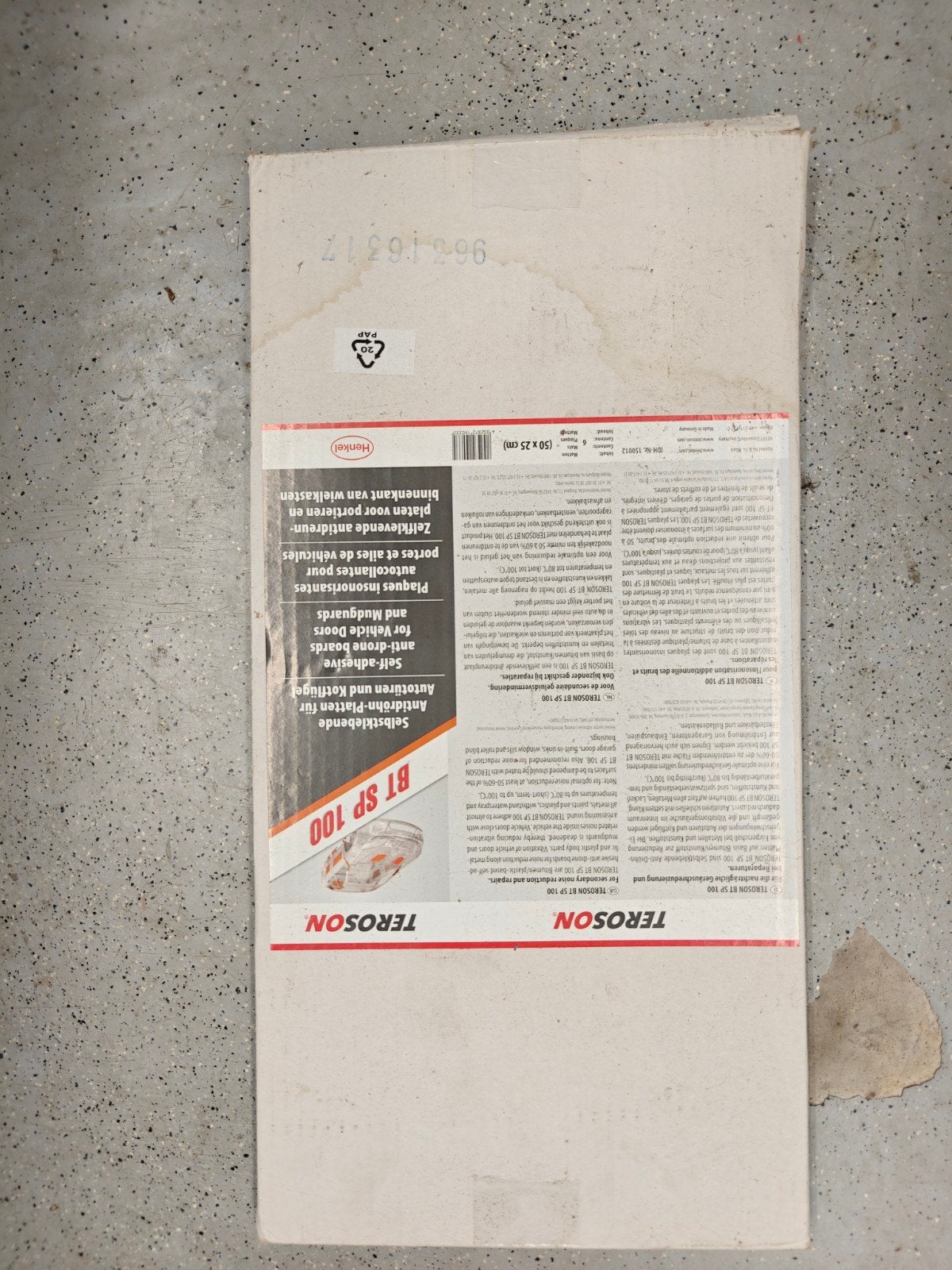 Teroson BT SP 100 Zelfklevende Antidreunplaten, Nieuw, Ophalen of Verzenden, Spatbord, Voor