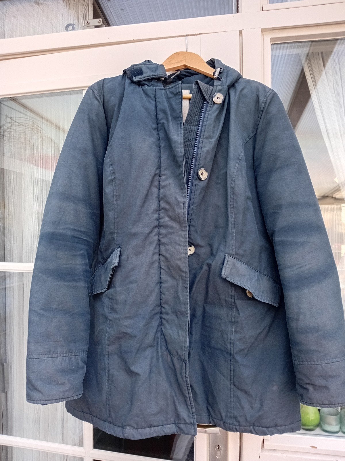 zware  warme  airforce  parka xl, Ophalen, Airforce, Blauw, Maat 46/48 (XL) of groter
