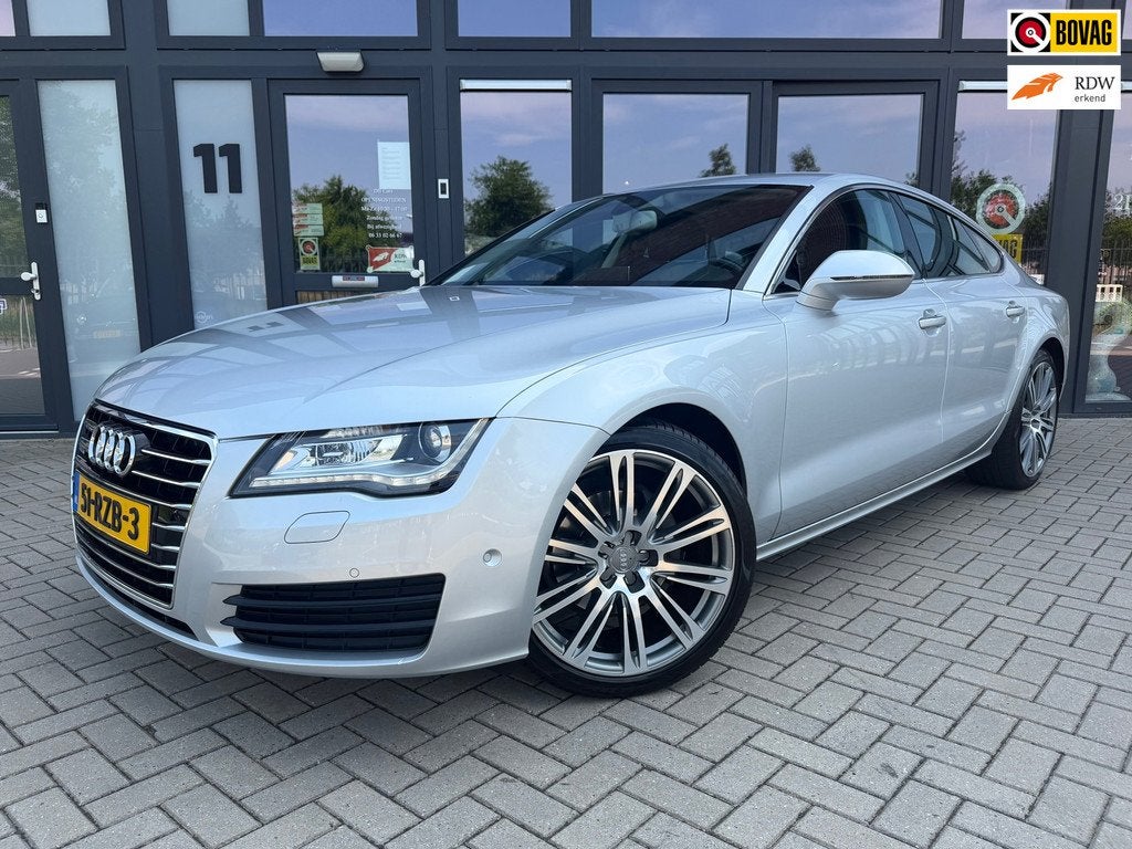 Audi A7 Sportback 2.8 FSI quattro S Pro Line plus,Massage,Ca, Euro 5, Zwart, 2773 cc, 4 stoelen