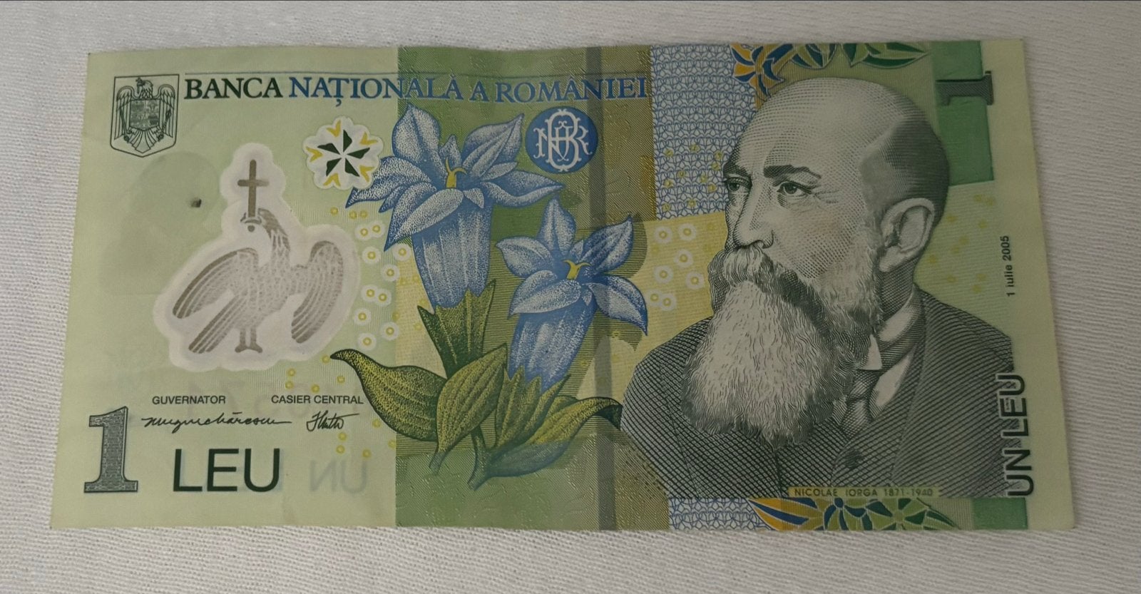 Roemeense 1 Leu bankbiljet - 2005, Ophalen of Verzenden, Overige landen, Los biljet