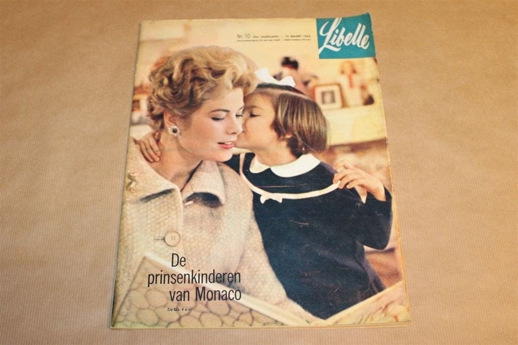 Vintage magazine - Libelle - 1962 - Met Grace Kelly Monaco !, Ophalen of Verzenden, Zo goed als nieuw, Damesbladen