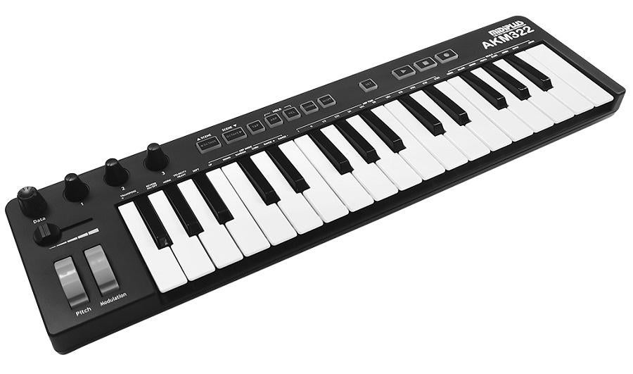 Midiplus AKM322 MIDI keyboard zwart, ., Nieuw, Ophalen of Verzenden, .