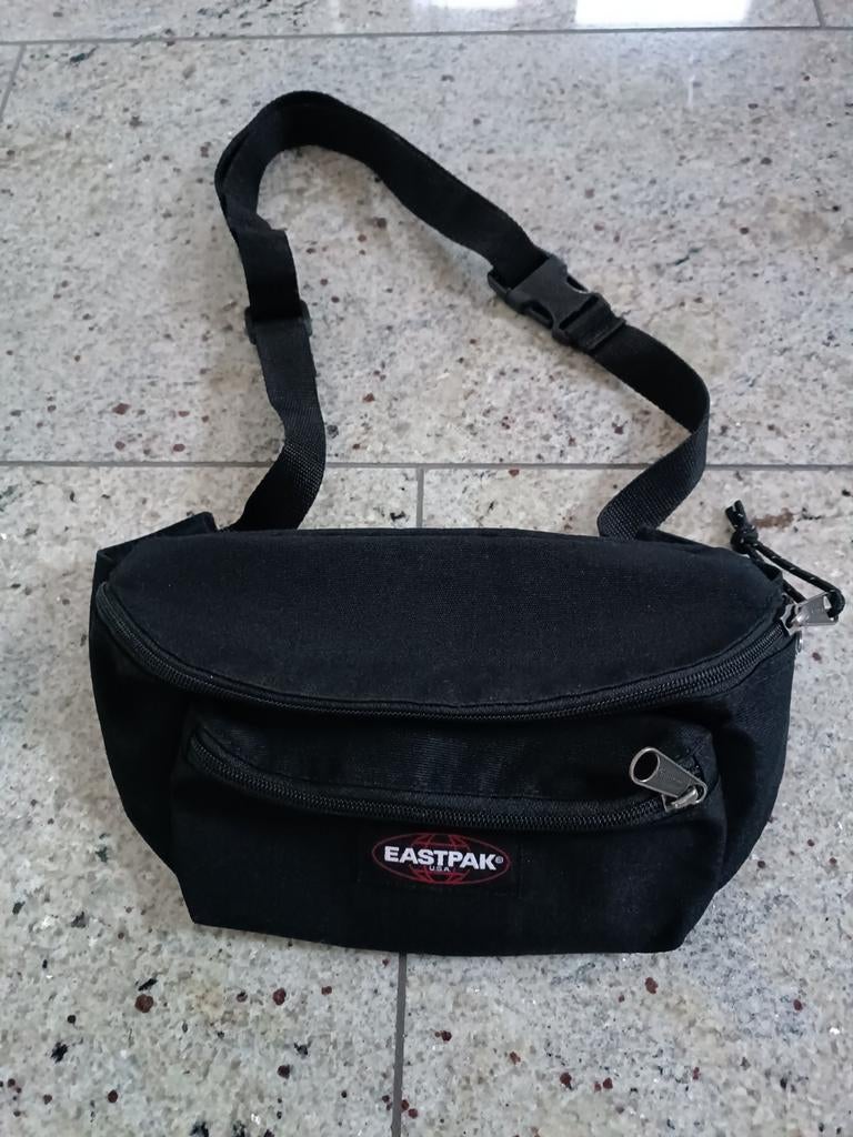 Eastpak heuptas zwart met 3 ritsvakken (29x16 cm), Ophalen of Verzenden, Gebruikt, Zwart, Overige merken