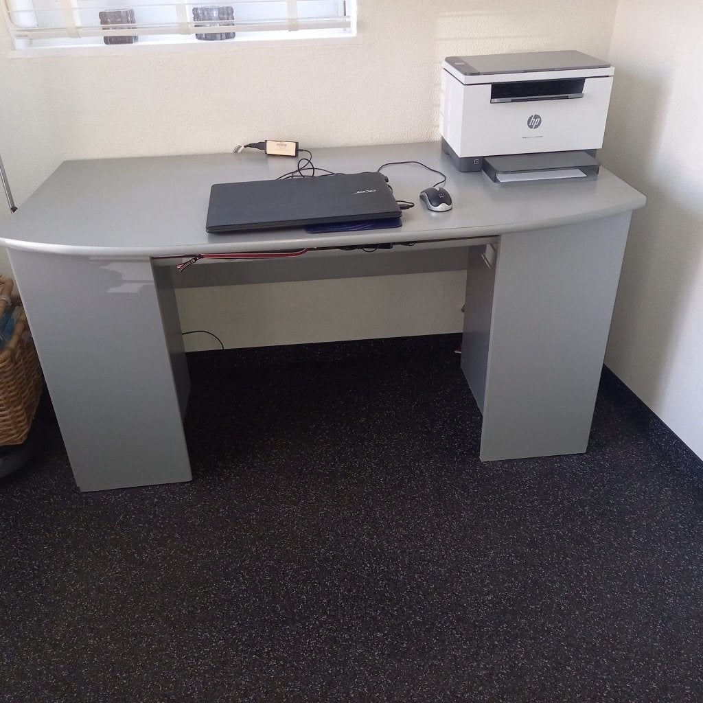 Buro grijs, Huis en Inrichting, Kasten | Computermeubels, Ophalen, Gebruikt, Overige materialen, 70 tot 120 cm