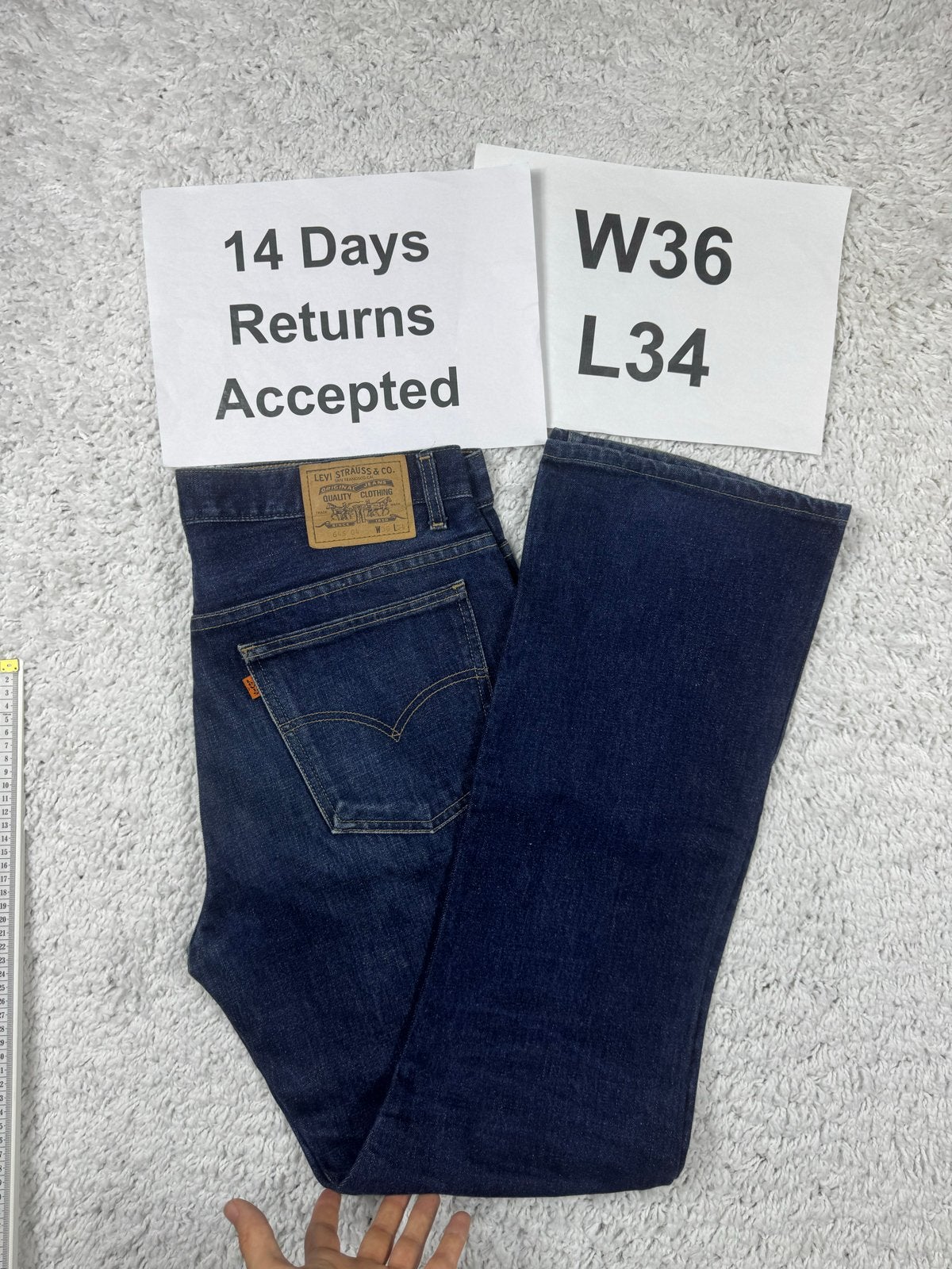 Levi's 646 Orange Tab Vintage 90’s Bootcut Jeans W36 L34, W36 - W38 (confectie 52/54), G, Zo goed als nieuw, H